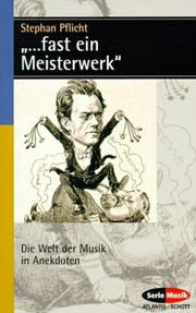 Cover of: "...fast ein Meisterwerk" by Stephan Pflicht