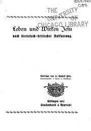 Cover of: Leben und Wirken Jesu by Vorträge von Rudolf Otto.
