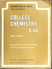 Cover of: Schaum's outline of theory and problems of college chemistry. by Daniel Schaum