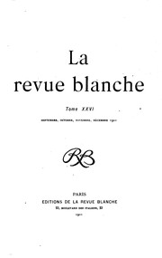 Cover of: La Revue blanche by Alexandre Natanson