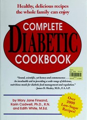 Cover of: diabetic cookbook