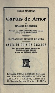 Cover of: Cartas de amor ao cavaleiro de Chamilly by Gabriel de Guilleragues