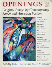 Cover of: Openings: Original Essays by Contemporary Soviet and American Writers