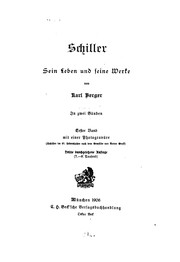 Cover of: Schiller, sein leben und seine werke by Karl Berger