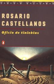 Cover of: Oficio de tinieblas by Rosario Castellanos