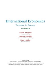 Cover of: International economics: theory & policy