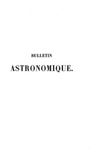 Cover of: Bulletin astronomique