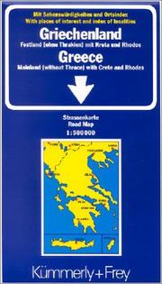 Cover of: Greece (International Road Map) by Kummerly + Frey, Kummerly + Frey