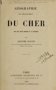 Cover of: Géographie du département du Cher.