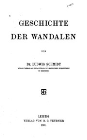 Cover of: Geschichte der Wandalen