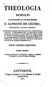 Cover of: Theologia moralis by Alphonsus Maria de Liguori, Giovan Domenico Mansi