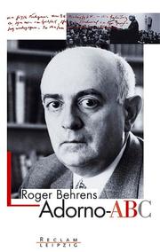 Cover of: Adorno- ABC.