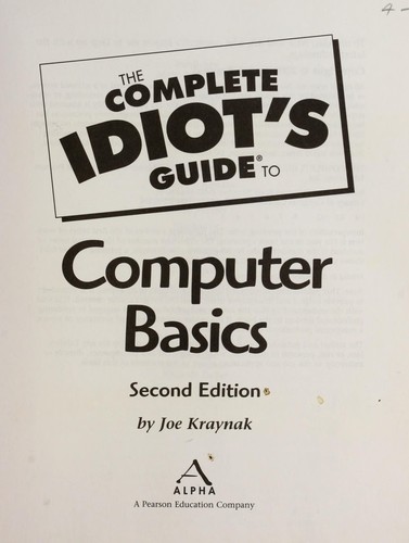 Image 0 of The Complete Idiot's Guide to Computer Basics (2nd Edition)