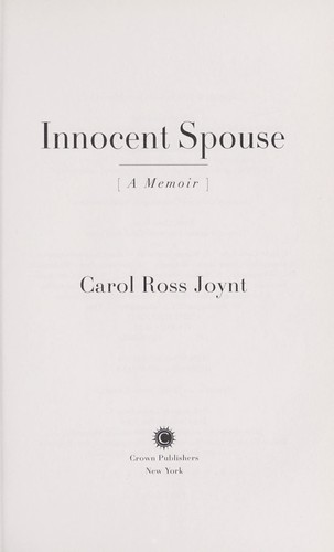 Image 0 of Innocent Spouse: A Memoir