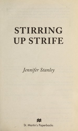 Image 0 of Stirring Up Strife: A Hope Street Church Mystery (Hope Street Church Mysteries)