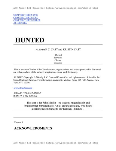 Image 0 of Hunted (House of Night, Book 5)