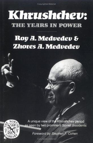 Book cover of Khrushchev, the years in power