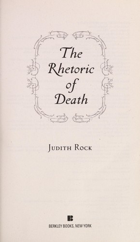 Image 0 of The Rhetoric of Death (A Charles du Luc Novel)