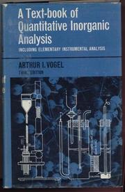 Textbook of Quantitative Inorganic Analysis