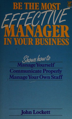 Image 0 of Be the Most Effective Manager in Your Business
