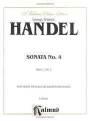 Chamber Sonata No. 4, Op. 1-3