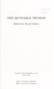 The quotable Truman