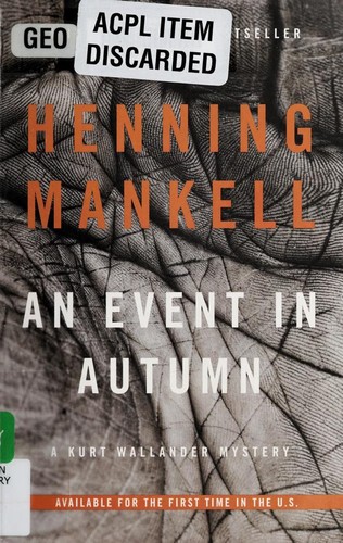 An Event in Autumn (Kurt Wallander Series)