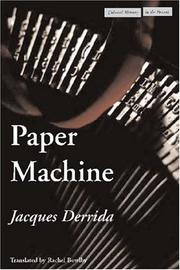 Paper Machine (Cultural Memory in the Present)