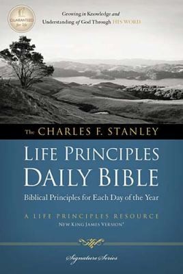 Image 0 of NKJV, Charles F. Stanley Life Principles Daily Bible, Hardcover: Holy Bible, New