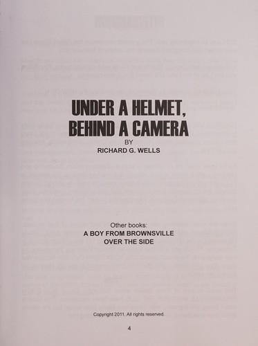 Image 0 of Under a Helmet, Behind a Camera