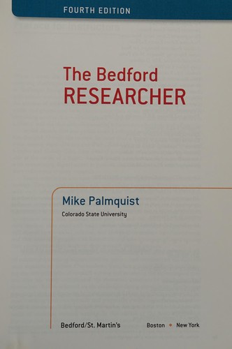 Image 0 of The Bedford Researcher