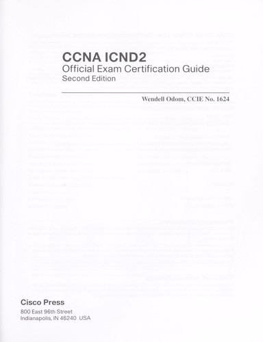 Image 0 of CCNA ICND2 Official Exam Certification Guide: CCNA Exams 640-816 and 640-802