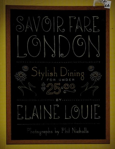 Savoir Fare London: Stylish and Affordable Dining (Savoir Fare Guides)