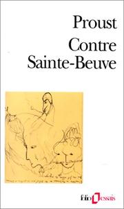 Contre Sainte-Beuve