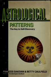 Cover of Astrological Patterns by Frances Sakoian