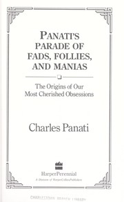 Cover of Panati's Parade of Fads, Follies, and Manias by Charles Panati