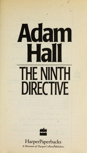 Cover of The Ninth Directive by Adam Hall