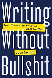 Book cover for Writing Without Bullshit by Josh Bernoff