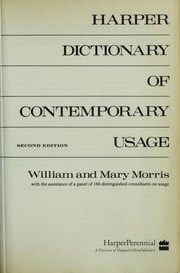 Harper dictionary of contemporary usage