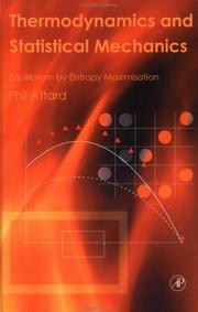 Cover of Thermodynamics and Statistical Mechanics by Phil Attard