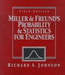 Cover of Miller and Freund's Probability and Statistics for Engineers by Irwin Miller