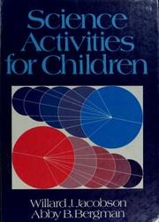 Cover of Science Activities for Children by Willard J. Jacobson