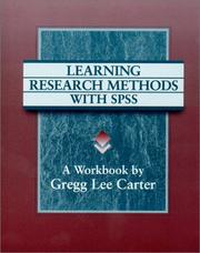 Cover of Learning Research Methods with SPSS by Gregg Lee Carter