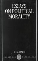 Cover of Essays on Political Morality by Richard Mervyn Hare