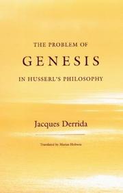 The Problem of Genesis in Husserl's Philosophy