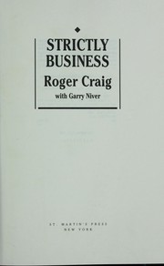 Cover of Strictly Business by Roger Craig