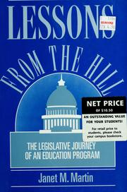 Cover of Lessons from the Hill by Janet M. Martin