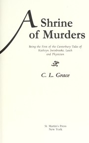 Cover of A Shrine of Murders by C. L. Grace