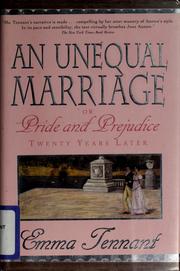 Cover of An Unequal Marriage, Or, Pride and Prejudice Twenty Years Later by Emma Tennant