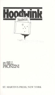 Cover of Hoodwink by Bill Pronzini